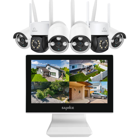 2K Super HD PT 10 Channel NVR w/3MP Wireless Pan & Tilt IP Camera System, 10.1'' LCD Monitor, Pack of 6 Cameras, Two-Way Voice Intercom, Customized Motion Areas, Smart Motion Alerts, AI Human Recognition, Work with Alexa 2K Super HD PT 10 Channel NVR w/3MP Wireless Pan & Tilt IP Camera System, 10.1'' LCD Monitor, Pack of 6 Cameras, Two-Way Voice Intercom, Customized Motion Areas, Smart Motion Alerts, AI Human Recognition, Work with Alexa