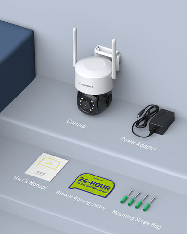 Certified Refurbished 4MP HD Outdoor Pan Tilt Wireless Dome Security Camera, Full Color Night Vision, 2-Way Audio, Smart AI Human Detection, Support Alexa/Google Assistant Certified Refurbished 4MP HD Outdoor Pan Tilt Wireless Dome Security Camera, Full Color Night Vision, 2-Way Audio, Smart AI Human Detection, Support Alexa/Google Assistant