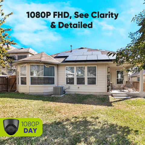 5MP 8 Channel PT Security Camera System - Hybrid 5-in-1 DVR, Pan & Tilt CCTV Camera, 100 ft Night Vision, Motion Detection, Outdoor, Waterproof 5MP 8 Channel PT Security Camera System - Hybrid 5-in-1 DVR, Pan & Tilt CCTV Camera, 100 ft Night Vision, Motion Detection, Outdoor, Waterproof