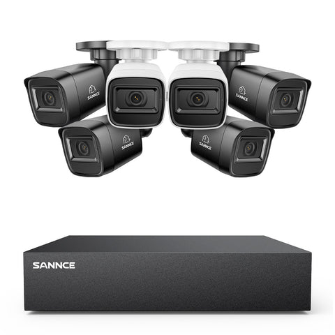 5MP 8-Channel Wired Security DVR System with 6pcs 2MP Outdoor Bullet CCTV Cameras, Smart Human / Vehicle / Motion Detection 5MP 8-Channel Wired Security DVR System with 6pcs 2MP Outdoor Bullet CCTV Cameras, Smart Human / Vehicle / Motion Detection
