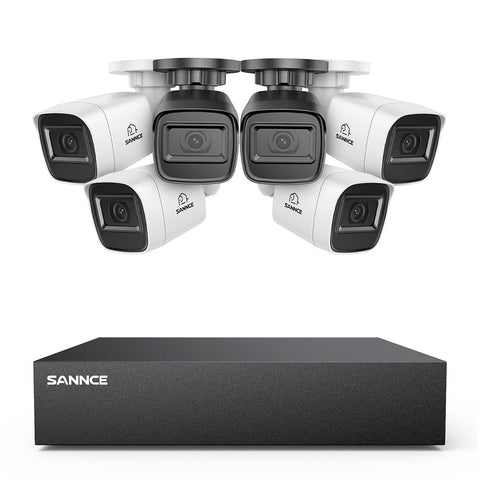 5MP 8-Channel Wired Security DVR System with 6pcs 2MP Outdoor Bullet CCTV Cameras, Smart Human / Vehicle / Motion Detection 5MP 8-Channel Wired Security DVR System with 6pcs 2MP Outdoor Bullet CCTV Cameras, Smart Human / Vehicle / Motion Detection