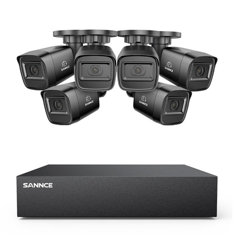 5MP 8-Channel Wired Security DVR System with 6pcs 2MP Outdoor Bullet CCTV Cameras, Smart Human / Vehicle / Motion Detection 5MP 8-Channel Wired Security DVR System with 6pcs 2MP Outdoor Bullet CCTV Cameras, Smart Human / Vehicle / Motion Detection