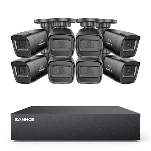 5MP 8-Channel Wired Security DVR System with 8pcs 2MP Outdoor Bullet CCTV Cameras, Smart Human / Vehicle / Motion Detection 5MP 8-Channel Wired Security DVR System with 8pcs 2MP Outdoor Bullet CCTV Cameras, Smart Human / Vehicle / Motion Detection