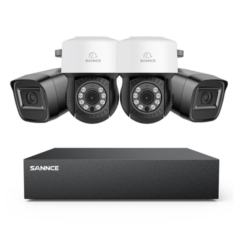 5MP 8 Channel PT Security Camera System - Hybrid 5-in-1 DVR, Pan & Tilt CCTV Camera, 100 ft Night Vision, Motion Detection, Outdoor, Waterproof 5MP 8 Channel PT Security Camera System - Hybrid 5-in-1 DVR, Pan & Tilt CCTV Camera, 100 ft Night Vision, Motion Detection, Outdoor, Waterproof