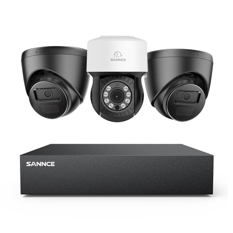 5MP 8 Channel PT Security Camera System - Hybrid 5-in-1 DVR, Pan & Tilt CCTV Camera, 100 ft Night Vision, Motion Detection, Outdoor, Waterproof 5MP 8 Channel PT Security Camera System - Hybrid 5-in-1 DVR, Pan & Tilt CCTV Camera, 100 ft Night Vision, Motion Detection, Outdoor, Waterproof