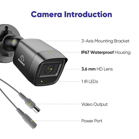 5MP 8-Channel Wired Security DVR System with 6pcs 2MP Outdoor Bullet CCTV Cameras, Smart Human / Vehicle / Motion Detection 5MP 8-Channel Wired Security DVR System with 6pcs 2MP Outdoor Bullet CCTV Cameras, Smart Human / Vehicle / Motion Detection