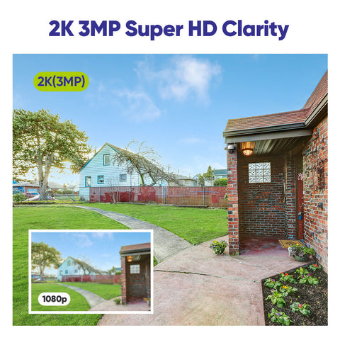 2K Super HD PT 10 Channel NVR w/3MP Wireless Pan & Tilt IP Camera System, 10.1'' LCD Monitor, Pack of 6 Cameras, Two-Way Voice Intercom, Customized Motion Areas, Smart Motion Alerts, AI Human Recognition, Work with Alexa 2K Super HD PT 10 Channel NVR w/3MP Wireless Pan & Tilt IP Camera System, 10.1'' LCD Monitor, Pack of 6 Cameras, Two-Way Voice Intercom, Customized Motion Areas, Smart Motion Alerts, AI Human Recognition, Work with Alexa