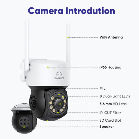 2K Super HD PT 10 Channel NVR w/3MP Wireless Pan & Tilt Camera System, 10.1'' LCD Monitor, Pack of 6 Cameras, Full-Colour Night Vision, Smart Auto Tracking, Two-Way Voice Intercom, Customized Motion Areas, Work with Alexa 2K Super HD PT 10 Channel NVR w/3MP Wireless Pan & Tilt Camera System, 10.1'' LCD Monitor, Pack of 6 Cameras, Full-Colour Night Vision, Smart Auto Tracking, Two-Way Voice Intercom, Customized Motion Areas, Work with Alexa