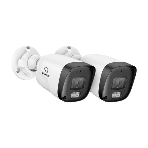 2PCS 3MP Full HD PoE IP Bullet Security Camera, Two-Way Communication 2PCS 3MP Full HD PoE IP Bullet Security Camera, Two-Way Communication