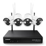 3MP 10-Channel Wireless Security Camera System, 8MP NVR, 3MP WiFi IP Cameras, Audio Recording, IP66 Waterproof, Smart AI Human Detection, Work With Alexa (4xBullet camera and 8MP 10CH NVR)