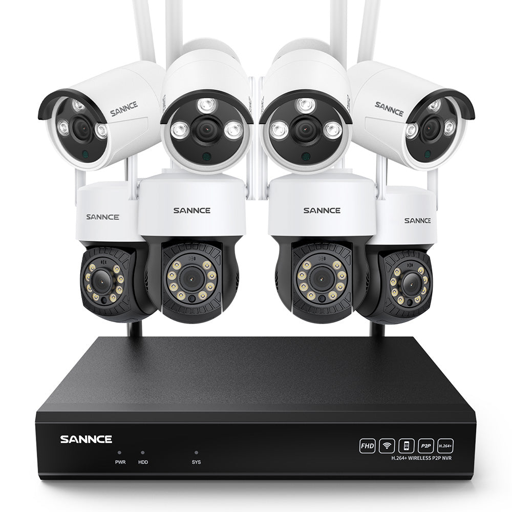 thumbnail image 2 of SANNCE 2-Pack 3MP Wireless Security Cameras Outdoor, 2-Way Audio, Night Vision, Alexa 2 of 6