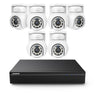 10 Channel 4K PoE Security Camera System with 6 Cameras, 8MP Outdoor Pan-Tilt IP Cameras, AI Detection, Smart Tracking, Color Night Vision, H.265+, Two-Way Audio