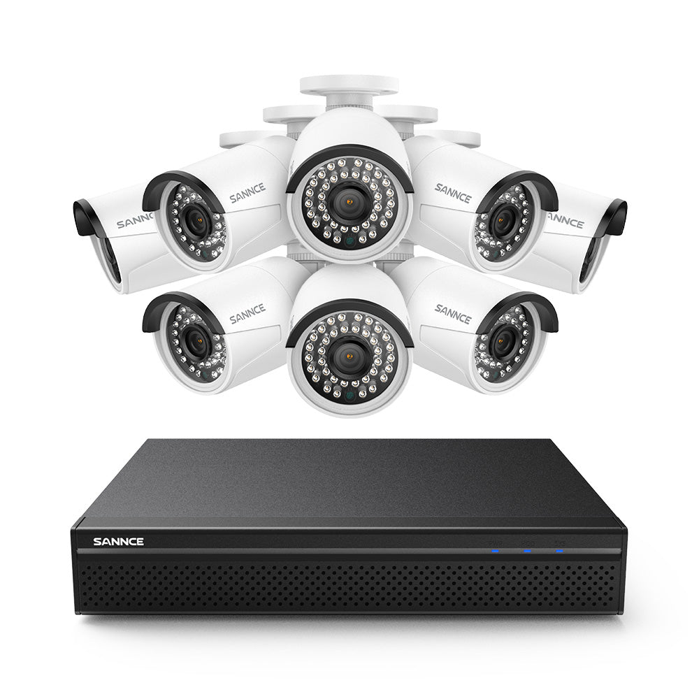 Channel Camera 5MP PoE NVR IP Security System SANNCE Store