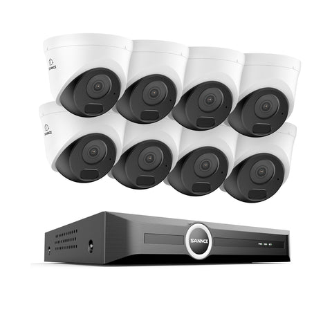 3MP 8 Channel PoE Security System, 6MP NVR, S+265., Smart Motion Detection, Smart Playback, Smart Notification with Image Attached 3MP 8 Channel PoE Security System, 6MP NVR, S+265., Smart Motion Detection, Smart Playback, Smart Notification with Image Attached