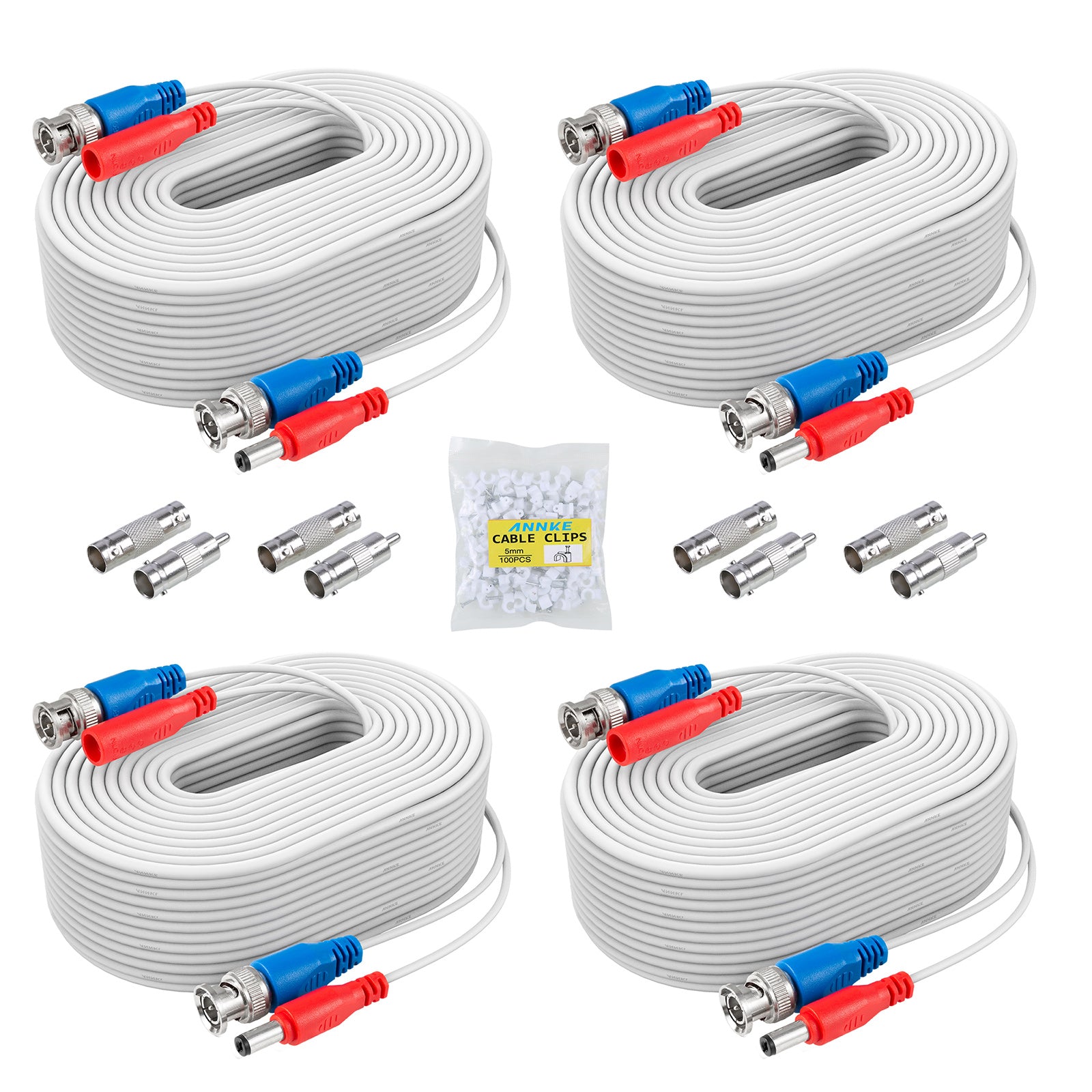 thumbnail image 2 of WX 4 X 100ft All-in-One BNC Video & Power Cable With Connectors For Swann DVR – Black 2 of 4