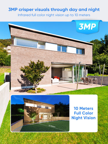 SANNCE 8MP 10-Channel Wireless CCTV PT & Bullet Camera System, 8MP NVR, 3MP Pan & Tilt WiFi IP Cameras, Audio Recording, AI Human Detection, Work With Alexa (2xPTZ camera, 6xBullet camera and 8MP 10CH NVR) SANNCE 8MP 10-Channel Wireless CCTV PT & Bullet Camera System, 8MP NVR, 3MP Pan & Tilt WiFi IP Cameras, Audio Recording, AI Human Detection, Work With Alexa (2xPTZ camera, 6xBullet camera and 8MP 10CH NVR)