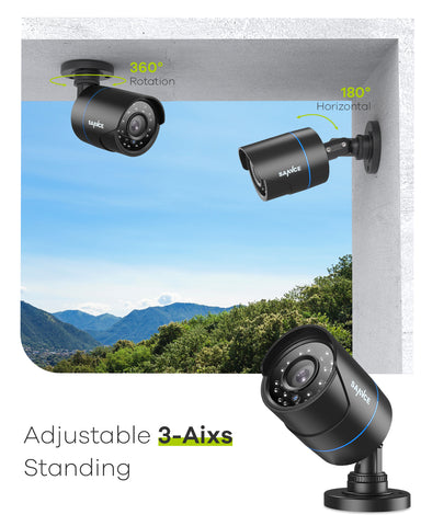 Certified Refurbished 1080p Wired Security Camera, 4-in-1 for AHD/TVI/CVI/CVBS, IP66 Weatherproof Analog Surveillance Video Add–On Camera for Indoor and Outdoor Use, 100 ft Clear Night Vision Certified Refurbished 1080p Wired Security Camera, 4-in-1 for AHD/TVI/CVI/CVBS, IP66 Weatherproof Analog Surveillance Video Add–On Camera for Indoor and Outdoor Use, 100 ft Clear Night Vision