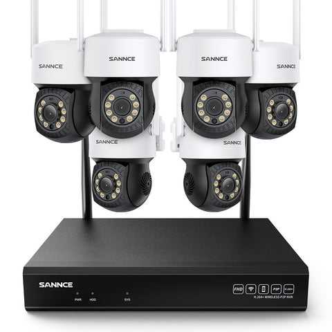 3MP 10-Channel Wireless CCTV PT Camera System, 8MP NVR, 3MP Pan & Tilt WiFi IP Cameras, Audio Recording, AI Human Detection, Work With Alexa (6 x PTZ camera and 8MP 10CH NVR) 3MP 10-Channel Wireless CCTV PT Camera System, 8MP NVR, 3MP Pan & Tilt WiFi IP Cameras, Audio Recording, AI Human Detection, Work With Alexa (6 x PTZ camera and 8MP 10CH NVR)