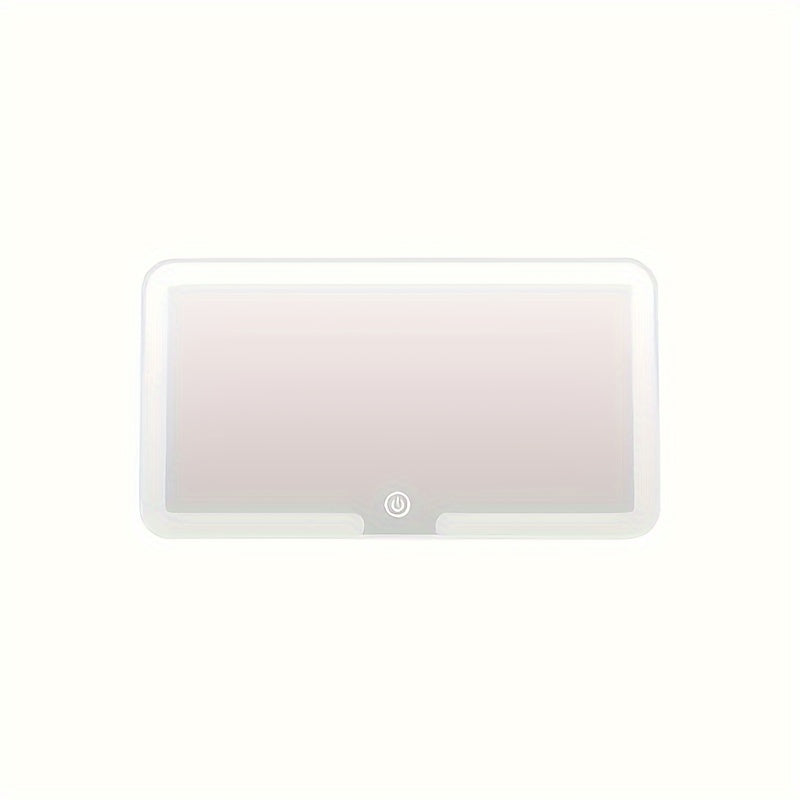 SANNCE Portable LED Car Vanity Mirror, Detachable Design with Soft Lighting, Perfect for Quick Touch-Ups, Fits Most Vehicle Models