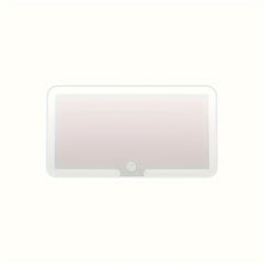 SANNCE Portable LED Car Vanity Mirror, Detachable Design with Soft Lighting, Perfect for Quick Touch-Ups, Fits Most Vehicle Models