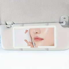 SANNCE Portable LED Car Vanity Mirror, Detachable Design with Soft Lighting, Perfect for Quick Touch-Ups, Fits Most Vehicle Models
