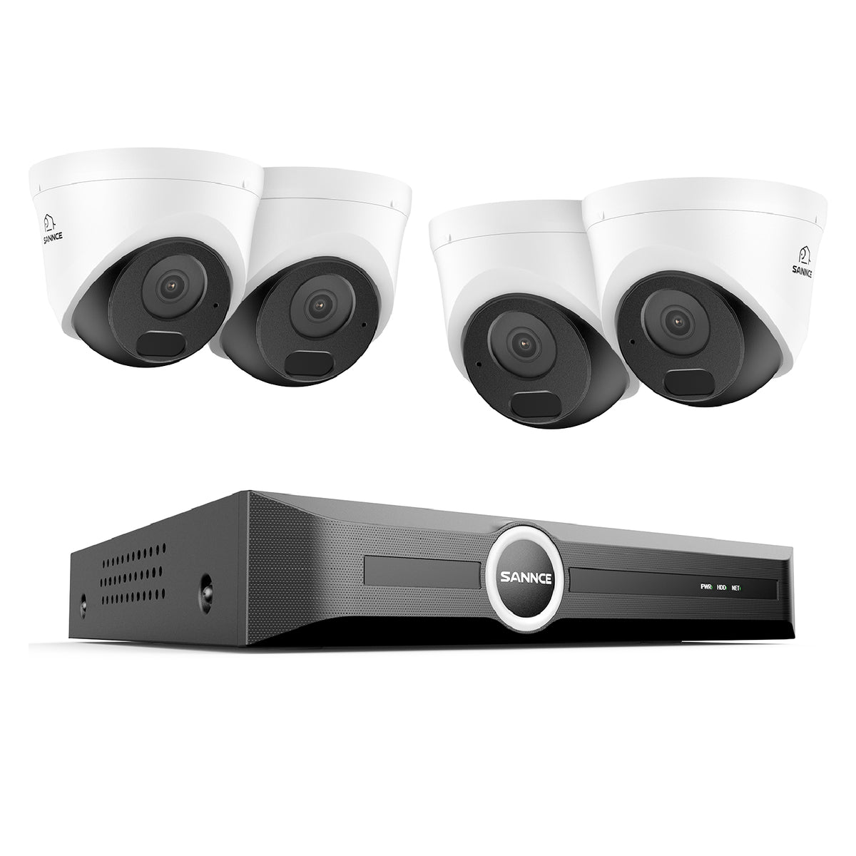 3MP 8 Channel PoE Security System, 6MP NVR, S+265., Smart Motion Detection, Smart Playback, Smart Notification with Image Attached