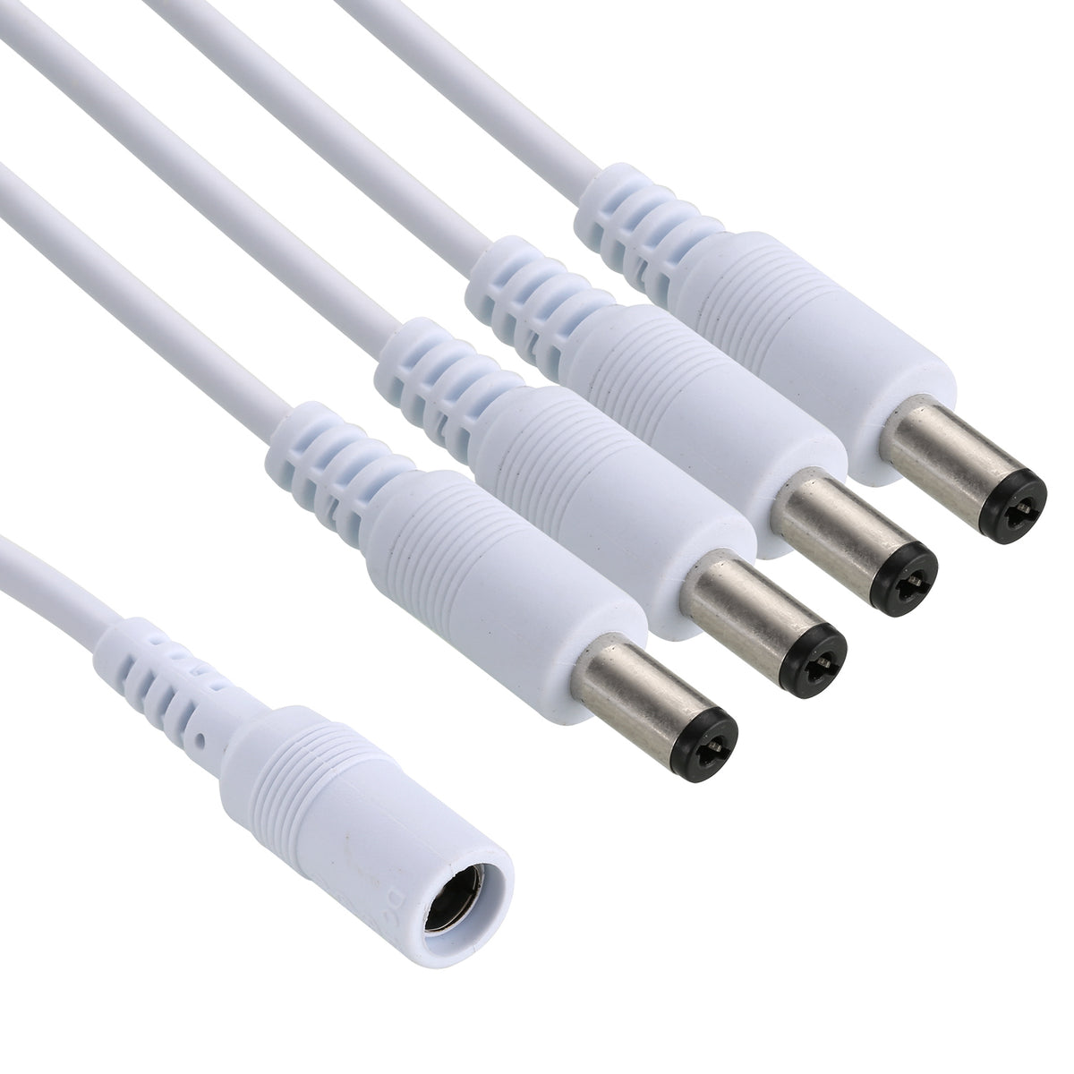 One-Quarter Power Cord, 330mm Long, With Wire File, Multi-Stranded Bare Copper Core, 5.5*2.1 Tuning Fork Connector