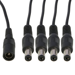 One-Quarter Power Cord, 330mm Long, With Wire File, Multi-Stranded Bare Copper Core, 5.5*2.1 Tuning Fork Connector