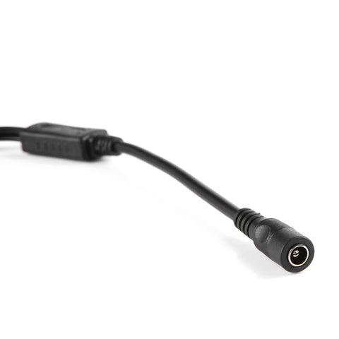 One-Quarter Power Cord, 330mm Long, With Wire File, Multi-Stranded Bare Copper Core, 5.5*2.1 Tuning Fork Connector