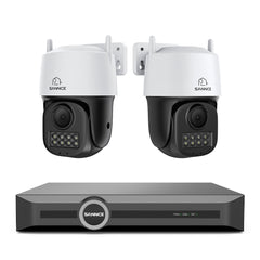 ER500 - 5MP 8 Channel PoE Security System, 6MP NVR + PT IP Cameras, S+265., AI Human & Vehicle Detection, Smart Playback, Smart Notification with Image Attached