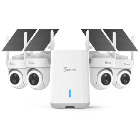 Camstro 4K Ultra HD Wireless Home Security Camera System, Smart Human Detection, Dual-Band WiFi, Two-Way Audio, Night Vision, No Monthly Fee