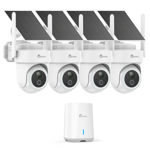 Camstro 4K Ultra HD Wireless Home Security Camera System, Smart Human Detection, Dual-Band WiFi, Two-Way Audio, Night Vision, No Monthly Fee