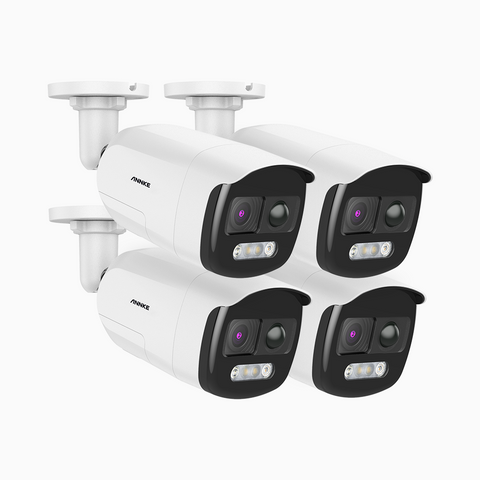 BR200 - 1080p PIR Bullet Wired Security Camera with Siren & Strobe Alarms