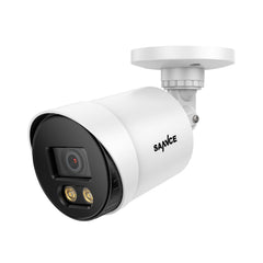 8 Channel 5MP Full-Color Security Camera System - Hybrid DVR, 4PCS Warm-Light Cameras, Outdoor & Indoor, Smart Motion Detection, Remote Access