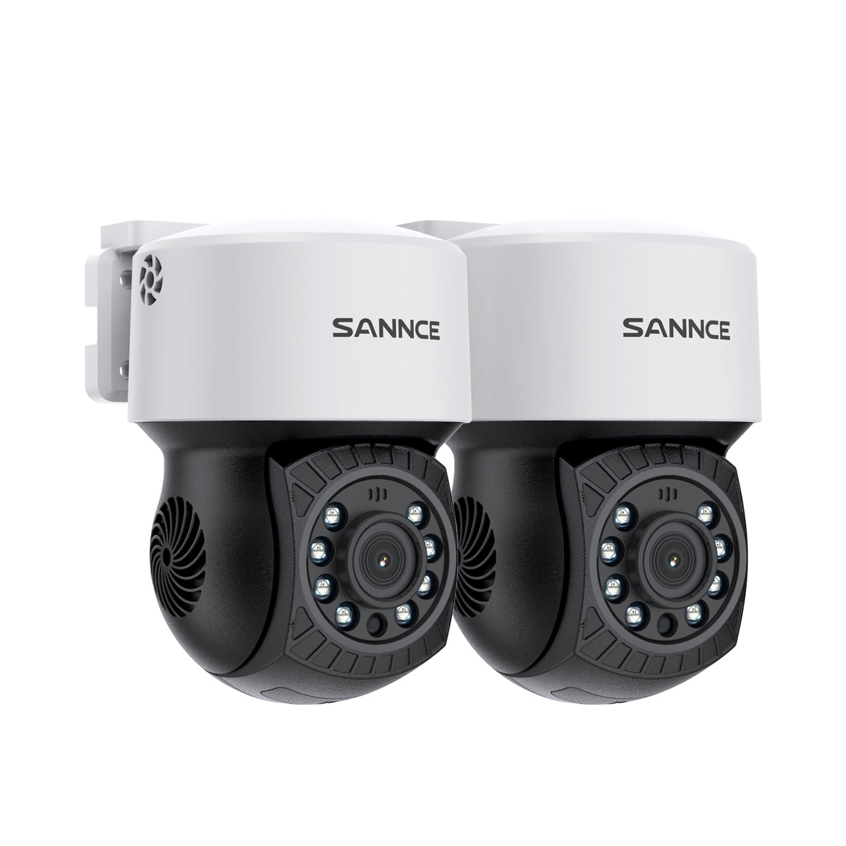 Pack of 2, 1080P PT Security Camera - Pan & Tilt, 100 ft Night Vision, Motion Detection, Outdoor, Waterproof