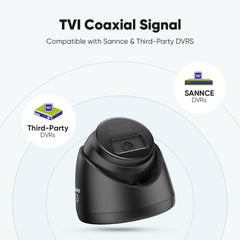 1080P 8 Channel PT Security Camera System - Hybrid 5-in-1 DVR, Pan & Tilt CCTV Camera, 100 ft Night Vision, Motion Detection, Outdoor, Waterproof