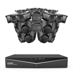 1080p 16 Channel 16 Camera Outdoor Wired Security System, Smart Motion Detection, 100 ft Infrared Night Vision, IP67 Weatherproof