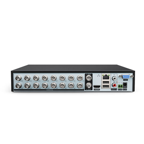 1080P 16-Channel Security DVR 2TB HDD Hybrid 5-in-1 Video Recorder For CCTV Camera, Motion Detection, Email Alerts