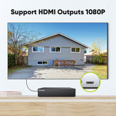 1080P 8 Channel PT Security Camera System - Hybrid 5-in-1 DVR, Pan & Tilt CCTV Camera, 100 ft Night Vision, Motion Detection, Outdoor, Waterproof