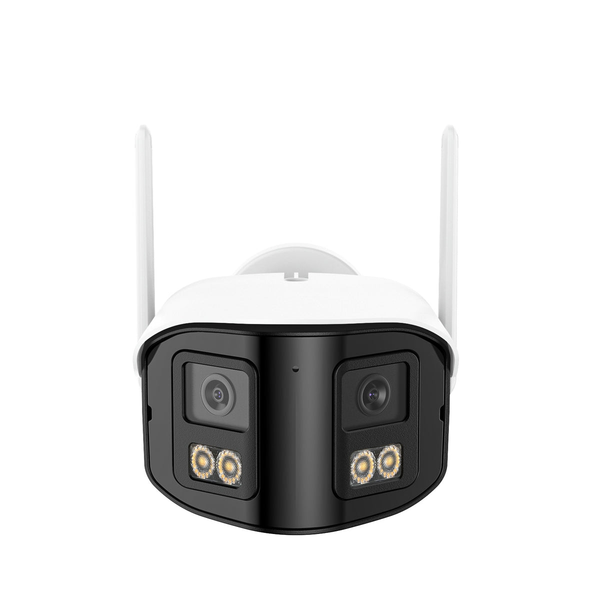 DQ400 - 4MP Dual-Lens Outdoor WiFi & PoE Security Camera, 170° Ultra-wide Angle, Full-Color Night Vision, 2.4G/5G Dual-Band WiFi, Two-Way Audio, Cloud & Max. 256 GB Local Storage, Works with Alexa