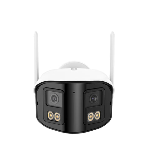 4MP 16-Channel Wireless Security Camera System, 8MP NVR, 8PCS Dual-Lens WiFi Cameras, 170° Wide View, Color Night Vision, AI Detection, Alexa
