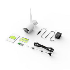 10 Channel Wireless Security Camera System, 5MP NVR w/ 10.1'' LCD Monitor, 4 pcs IP Cameras  AI Human Detection, Remote Access & Smart Motion Alerts, Work with Alexa