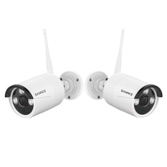 5MP Wireless Security Camera, 4PCS WiFi IP Cameras for SANNCE N48WHE/N98WHE/N44WEF/N98WHG NVR, AI Human Detection, Work with Alexa, 100ft Night Vision, Remote Access & Smart Motion Alerts