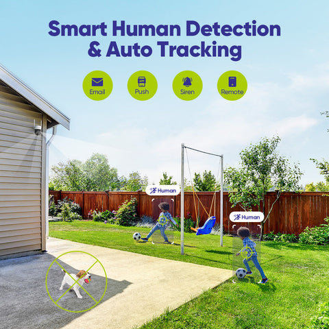 10 Channel Wireless PT Security Camera System, 3MP NVR w/ 10.1'' LCD Monitor, 3MP Wireless PT Security Camera, Pan & Tilt 2Pcs IP Cameras AI Human Detection, Remote Access, Smart Motion Alerts, Work with Alexa