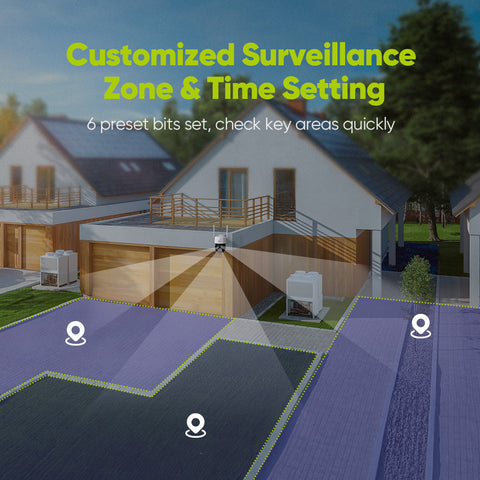 10 Channel Wireless PT Security Camera System, 3MP NVR w/ 10.1'' LCD Monitor, 3MP Wireless PT Security Camera, Pan & Tilt 2Pcs IP Cameras AI Human Detection, Remote Access, Smart Motion Alerts, Work with Alexa
