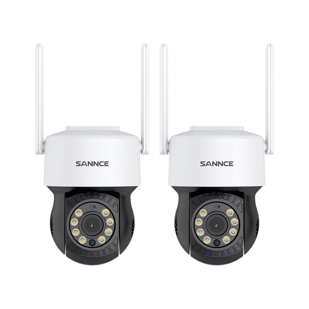 10 Channel Wireless PT Security Camera System, 5MP NVR w/ 10.1'' LCD Monitor, 5MP Wireless PT Security Camera, Pan & Tilt 2Pcs IP Cameras AI Human Detection, Remote Access, Smart Motion Alerts, Work with Alexa