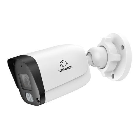 4K 8MP Super HD PoE Security Outdoor IP Camera - Smart Person/Vehicle Alerts, Dual-Light Color Night Vision, Audio Recording, work with SANNCE N98PBN (2-Pack)