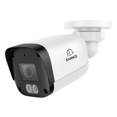 4K 8MP Super HD PoE Security Outdoor IP Camera - Smart Person/Vehicle Alerts, Dual-Light Color Night Vision, Audio Recording, work with SANNCE N98PBN (2-Pack)