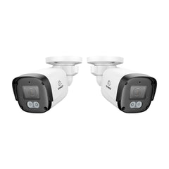 2PCS 5MP Full HD PoE IP Bullet Security Camera, 256G Storage TF Card Capacity, Two-Way Communication
