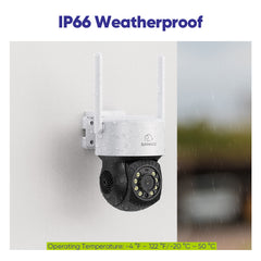 10 Channel NVR w/5MP Wireless Pan & Tilt Security Camera System, 10.1" LCD Monitor, 6 PCS PT Dome IP Cameras, Full-Colour Night Vision, Smart Auto Tracking, Two-Way Voice Intercom, Customized Motion Areas, Work with Alexa